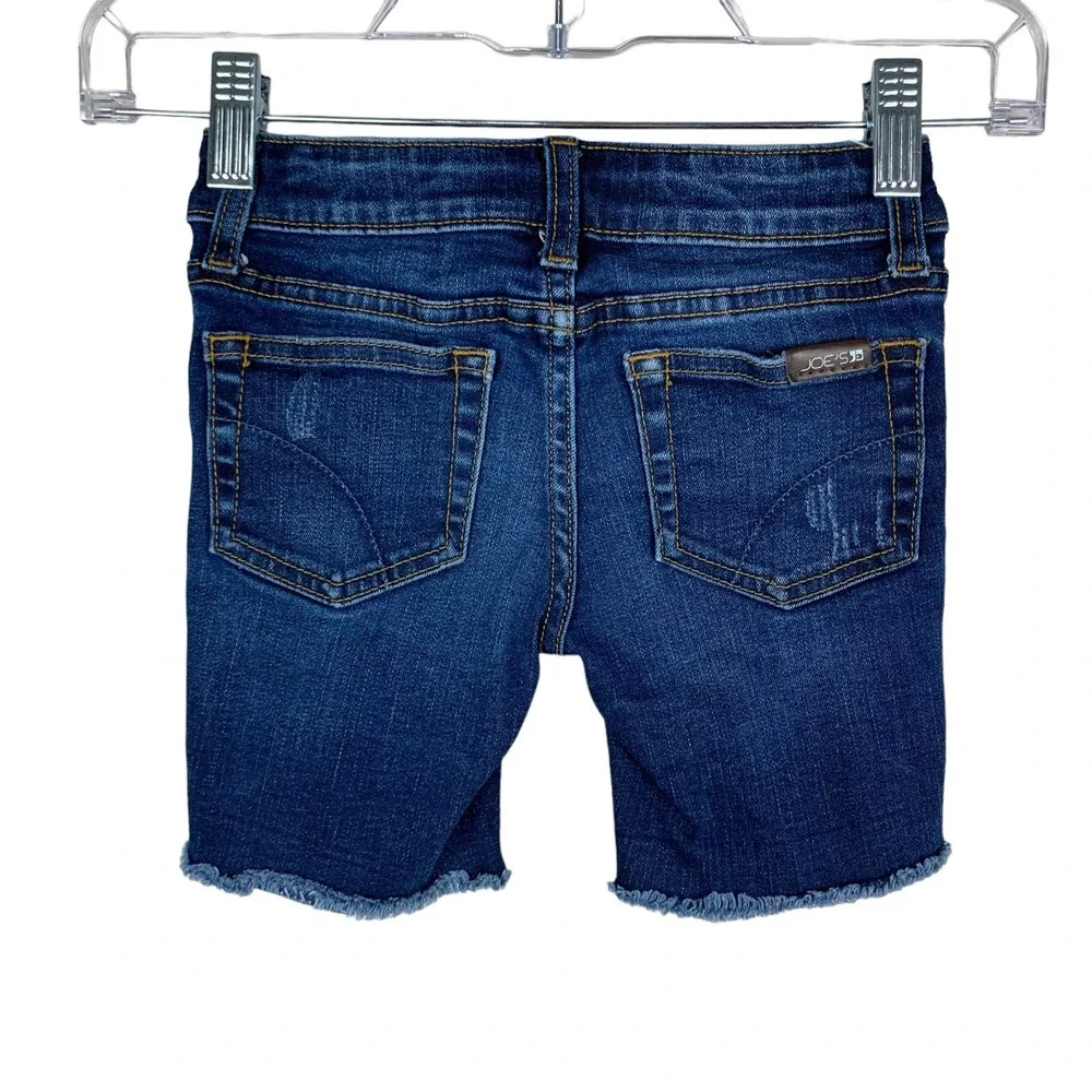 Joe’s Jean Shorts Denim Distressed Adjustable Waist Blue Girls 4